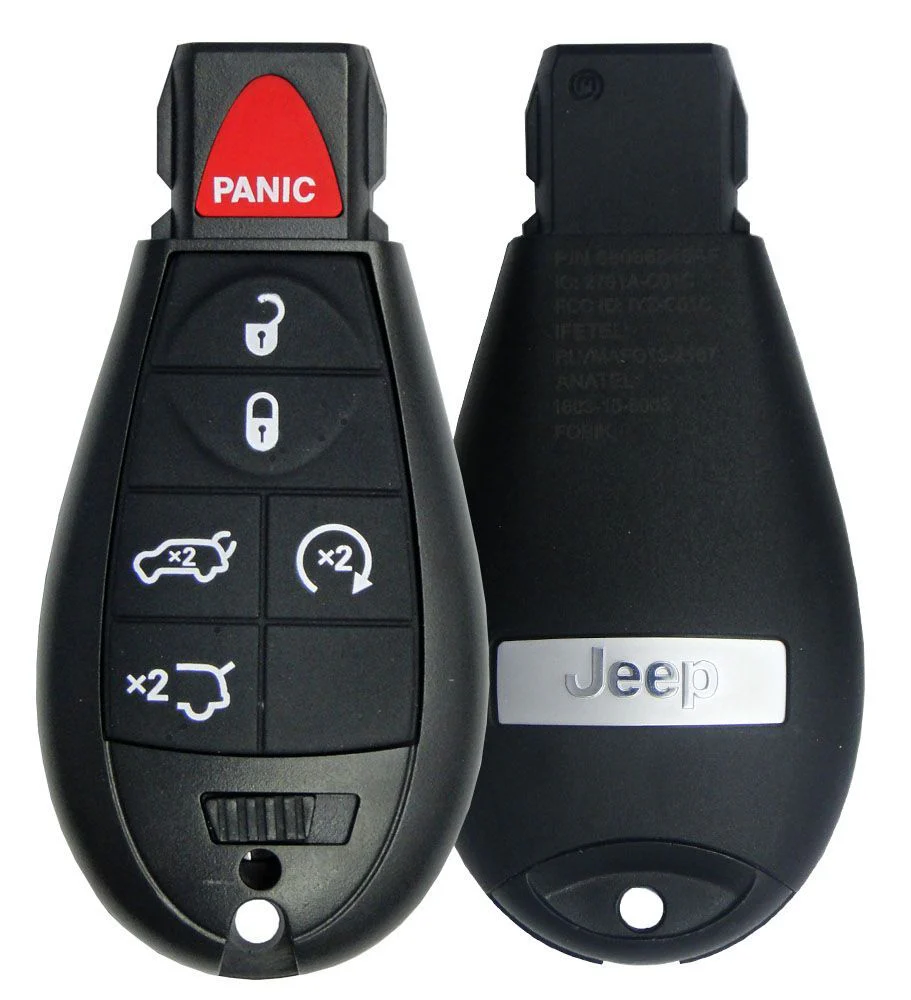 Jeep Commander Remote Key Fob - 6 buttons