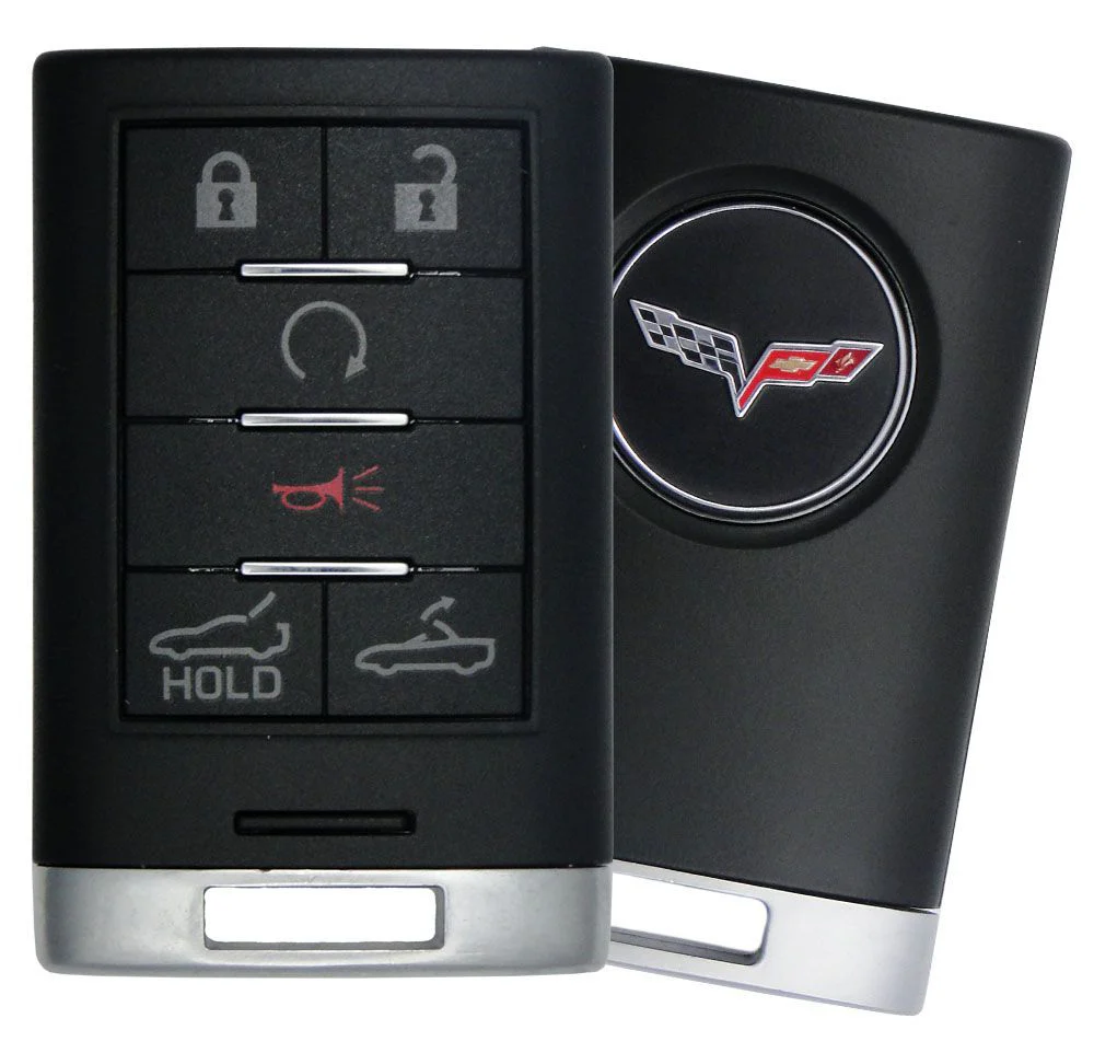 Chevrolet Corvette Remote Key Fob w/ Drop Top & Trunk